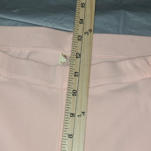 Pastel Pink Jeggings Pants Pull On Real Back Pockets Skinny - Picture 4 of 7